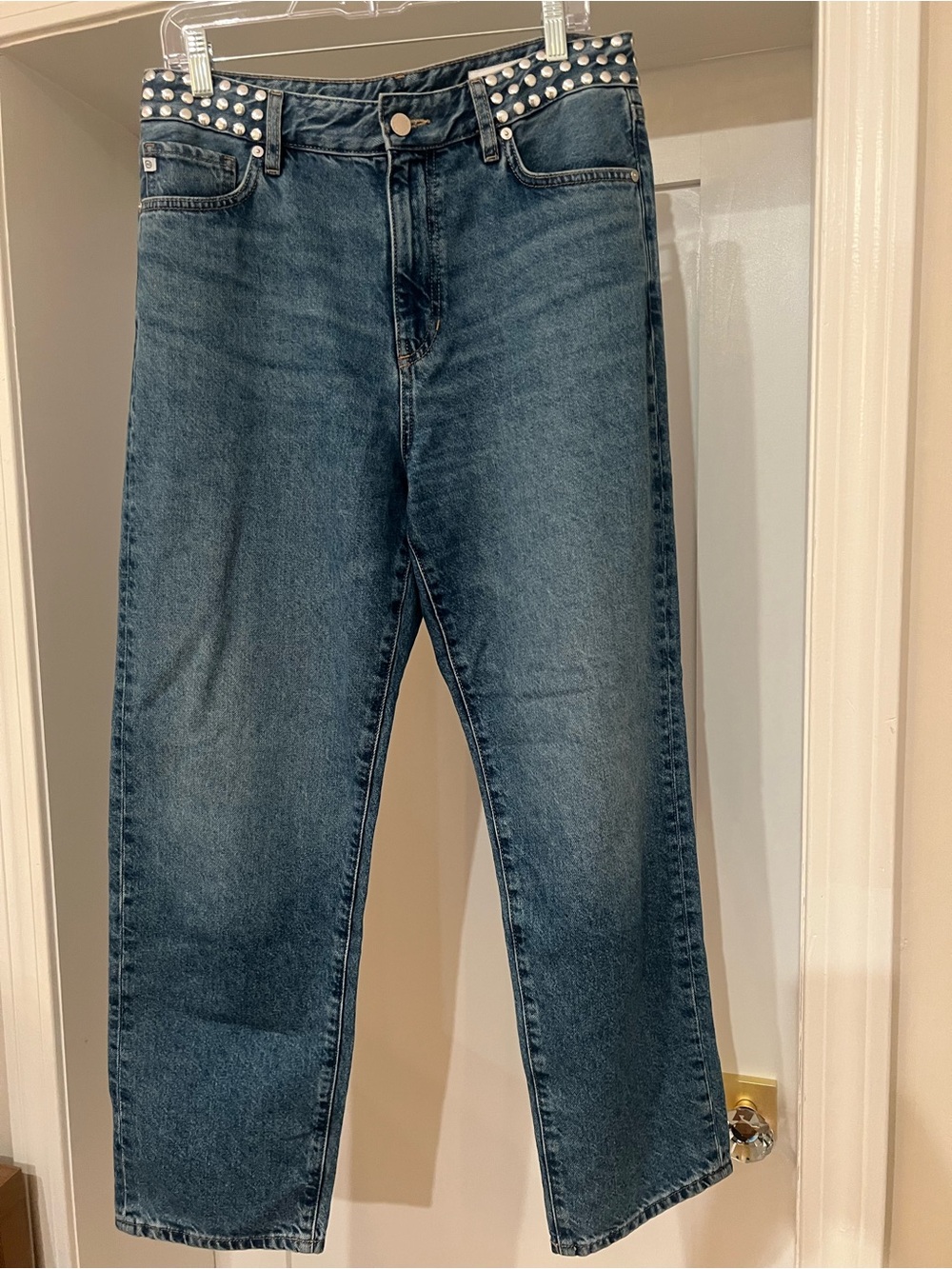 Ag Adriano Goldschmied Rian Super High-Waist Straight Leg Jeans | 29 - Picture 10 of 12